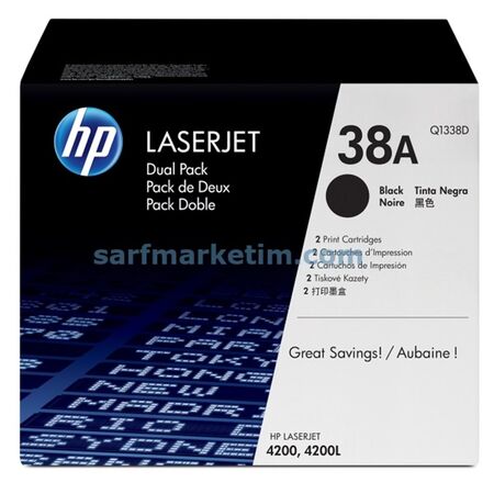 Hp 38A-Q1338D Original Toner Two Pack - 1