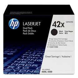 Hp 42X-Q5942XD Original Toner High Capacity Two Pack - Hp