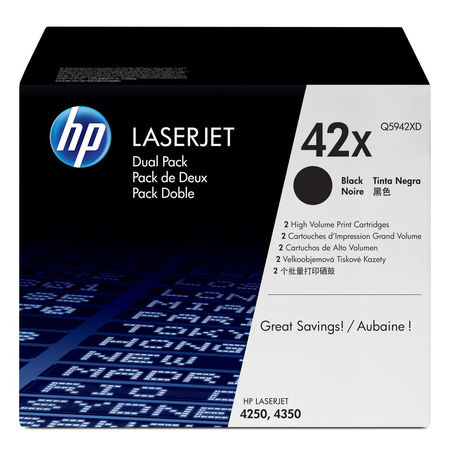 Hp 42X-Q5942XD Original Toner High Capacity Two Pack - 1