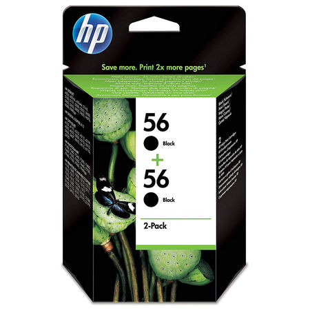 Hp 56-C9502AE Black Original Cartridge 2 Pack - 1