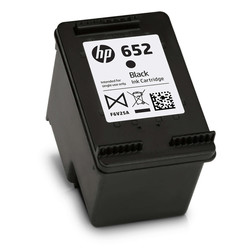 Hp 652 BK - F6V25AE Black Original Cartridge - 2