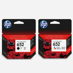 HP 652 Black Color 2 Original Cartridge Set - 1