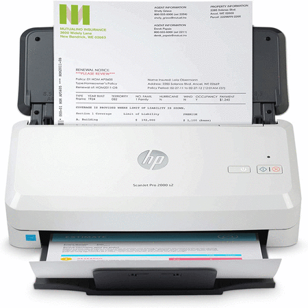 HP 6FW06A ScanJet Pro 2000 S2 Document Scanner - 2