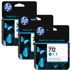 Hp 712-3ED77A Mavi Orijinal Kartuş 3lü Paketi - HP