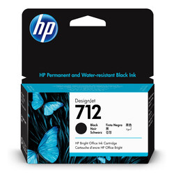 HP 712-3ED70A Black Original Cartridge - 1