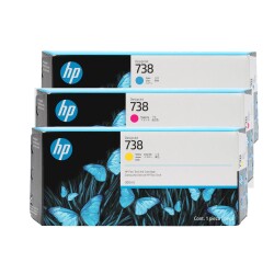 Hp 738 Color High Capacity Original Cartridge Advantage Package - Hp