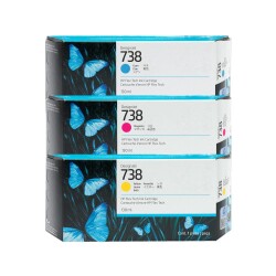 Hp 738 Color Original Cartridge Advantage Package - Hp