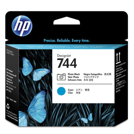 Hp 744-F9J86A Photo Black-Blue Original Printhead - 1