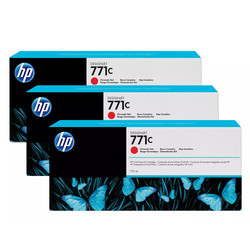 Hp 771c-B6Y32A Chromatic Red Original Cartridge 3 Pack - Hp