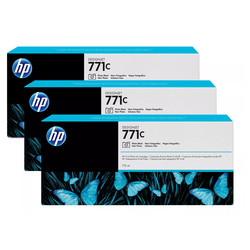 Hp 771c-B6Y37A Photo Black Original Cartridge 3 Pack - Hp