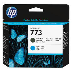 Hp 773c-C1Q20A Original Matte Black and Blue Printhead - Hp