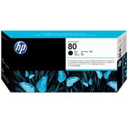 Hp 80-C4820A Original Black Printhead and Head Cleaner - Hp