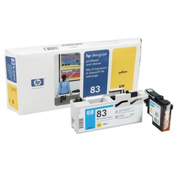 Hp 83-C4963A Original Yellow Printhead and Head Cleaner - Hp