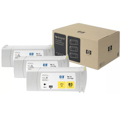 Hp 83-C5075A Yellow Original Cartridge 3 Pack - Hp