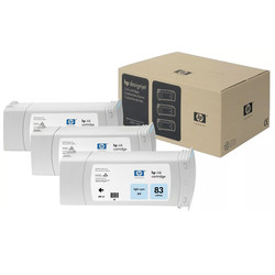 Hp 83-C5076A Light Blue Original Cartridge 3 Pack - Hp