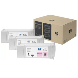 Hp 83-C5077A Light Red Original Cartridge 3 Pack - Hp