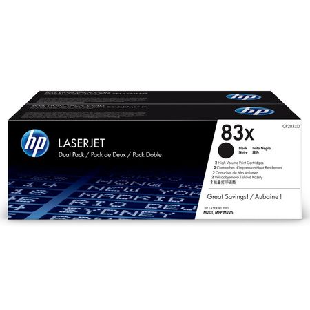 Hp 83X-CF283XD Original Toner High Capacity Two Pack - 1