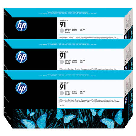 Hp 91-C9482A Light Gray Original Cartridge 3 Pack - 1