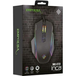 Inca IMG-GT21 RGB 8D WIRED PROFESSIONAL GAMING MOUSE USB Mouse - Inca