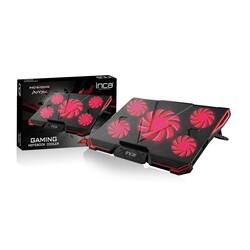 Inca INC-611 GMS Arrax Gaming 5x Fan 6 Stages 2xUSB Notebook Cooler - INCA