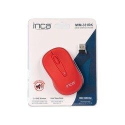 Inca IWM-331RK Silent Wireless Silent Mouse - Red - INCA