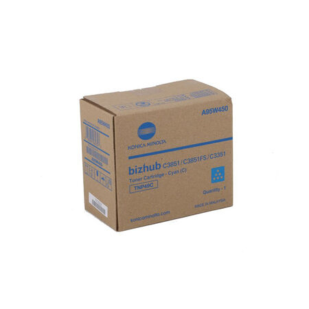 Konica Minolta TNP-49/A95W450 Blue Original Photocopy Toner - 1