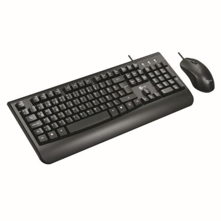 Lecoo CM105 USB Kablolu Türkçe Q Klavye & Mouse Set Siyah - 2