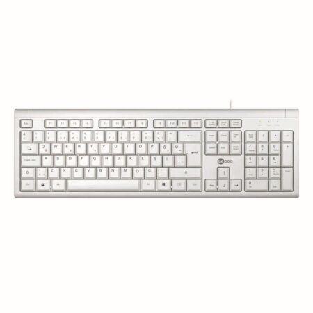 Lecoo KB101 USB Wired Turkish Q Keyboard White - 1