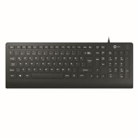 Lecoo KB103 USB Wired Turkish Q Keyboard Black - 1