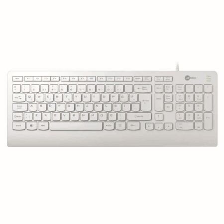 Lecoo KB103 USB Wired Turkish Q Keyboard White - 1