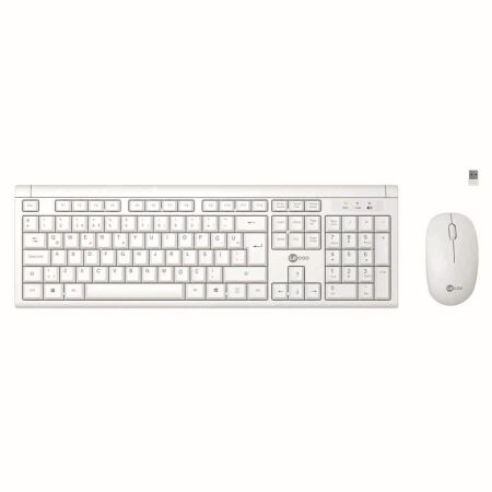 Lecoo KW200 Wireless Turkish Q Keyboard & Mouse Set White - 1