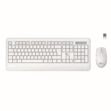 Lecoo KW202 Wireless Turkish Q Keyboard & Mouse Set White - 1