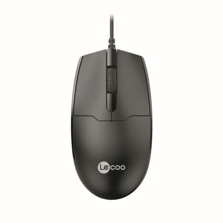 Lecoo MS101 USB Kablolu 1200DPI 3 Tuşlu Optik Mouse Siyah - 1