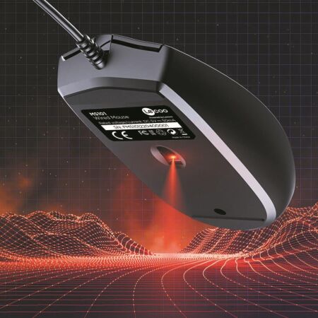 Lecoo MS101 USB Kablolu 1200DPI 3 Tuşlu Optik Mouse Siyah - 6