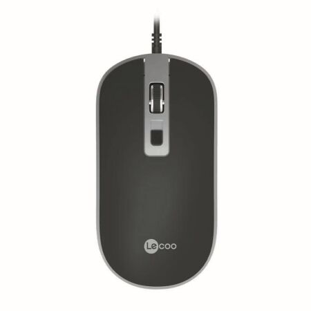 Lecoo MS104 USB Kablolu 1600DPI 4 Tuşlu Optik Mouse Siyah - 1