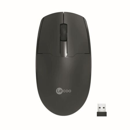 Lecoo WS204 Wireless 1200DPI 3 Keys Optical Mouse Black - 1