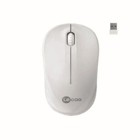 Lecoo WS206 Kablosuz 1200DPI 3 Tuşlu Optik Mouse Beyaz - 1