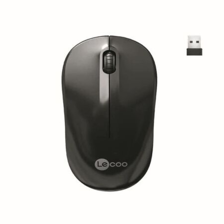 Lecoo WS206 Kablosuz 1200DPI 3 Tuşlu Optik Mouse Siyah - 1