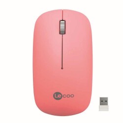 Lecoo WS214 Kablosuz 1200DPI 3 Tuşlu Optik Mouse Pembe - Lenovo Lecoo