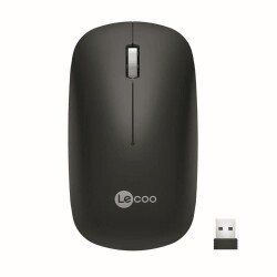 Lecoo WS214 Kablosuz 1200DPI 3 Tuşlu Optik Mouse Siyah - 1