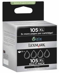 Lexmark 105XL-14N0845 Black Original Cartridge 4 Pack - Lexmark