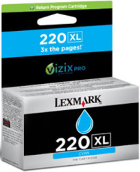 Lexmark 220XL-14L0175A Mavi Orjinal Kartuş Yüksek Kapasiteli - Lexmark