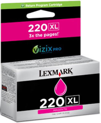 Lexmark 220XL-14L0176A Kırmızı Orjinal Kartuş Yüksek Kapasiteli - 1