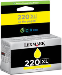 Lexmark 220XL-14L0177A Sarı Orjinal Kartuş Yüksek Kapasiteli - Lexmark