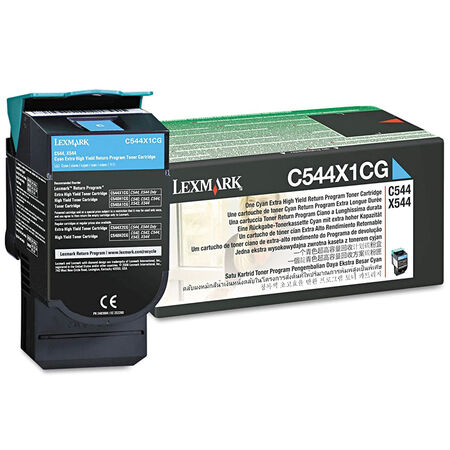 Lexmark C544-C544X1CG Blue Original Toner Extra High Capacity - 1