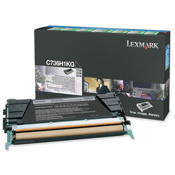 Lexmark C736-C736H1KG Black Original Toner High Capacity - Lexmark