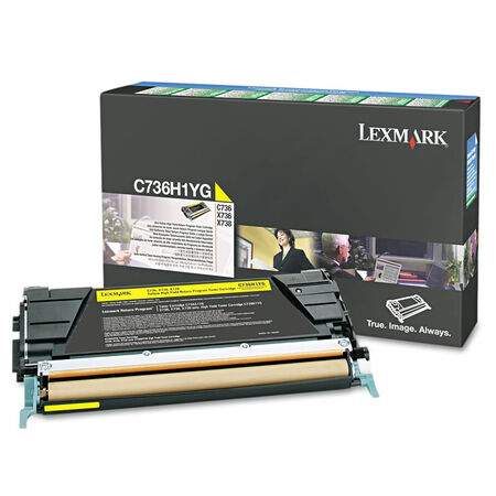 Lexmark C736-C736H1YG Yellow Original Toner High Capacity - 1