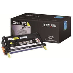 Lexmark X560-X560H2YG Yellow Original Toner High Capacity - Lexmark