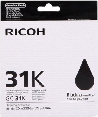 Ricoh Aficio GC-31K Black Original Cartridge - 1