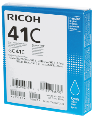 Ricoh Aficio GC-41C Blue Original Cartridge - 1